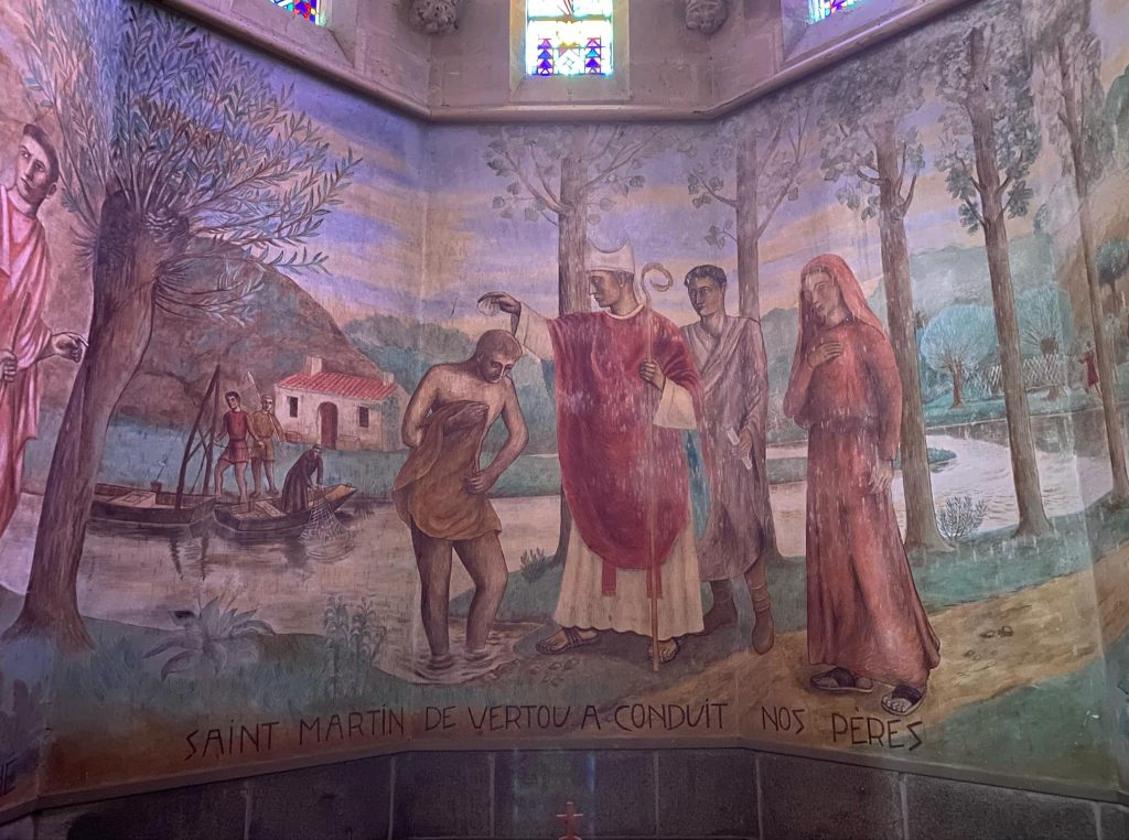 Saint Martin abbé, baptisant les catéchumènes
