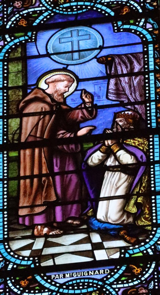 Martin le voyageur accueilli par un prince anglais qui lui demande la guérison de sa fille. « Par Mr Guignard »