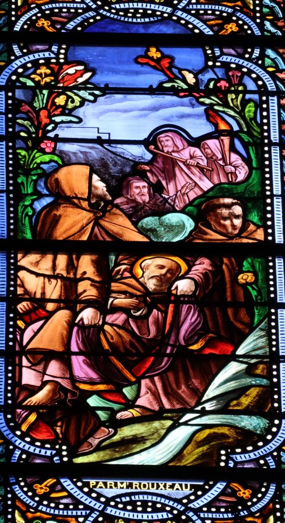 Enlèvement du corps de Martin par les moines de Vertou poursuivi par ceux de Durinum «Par Mr Rouxeau »